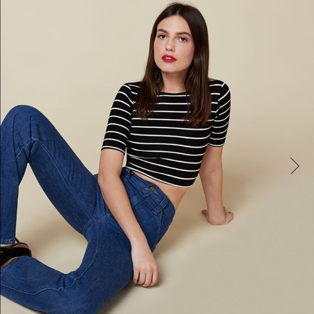 Reformation Striped Jesse Top Small